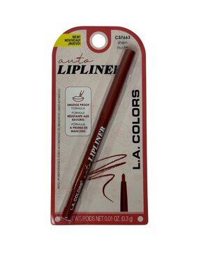 LA Colors Auto Lip Liner Linen Nude Smudge Proof Retractable Pencil New
